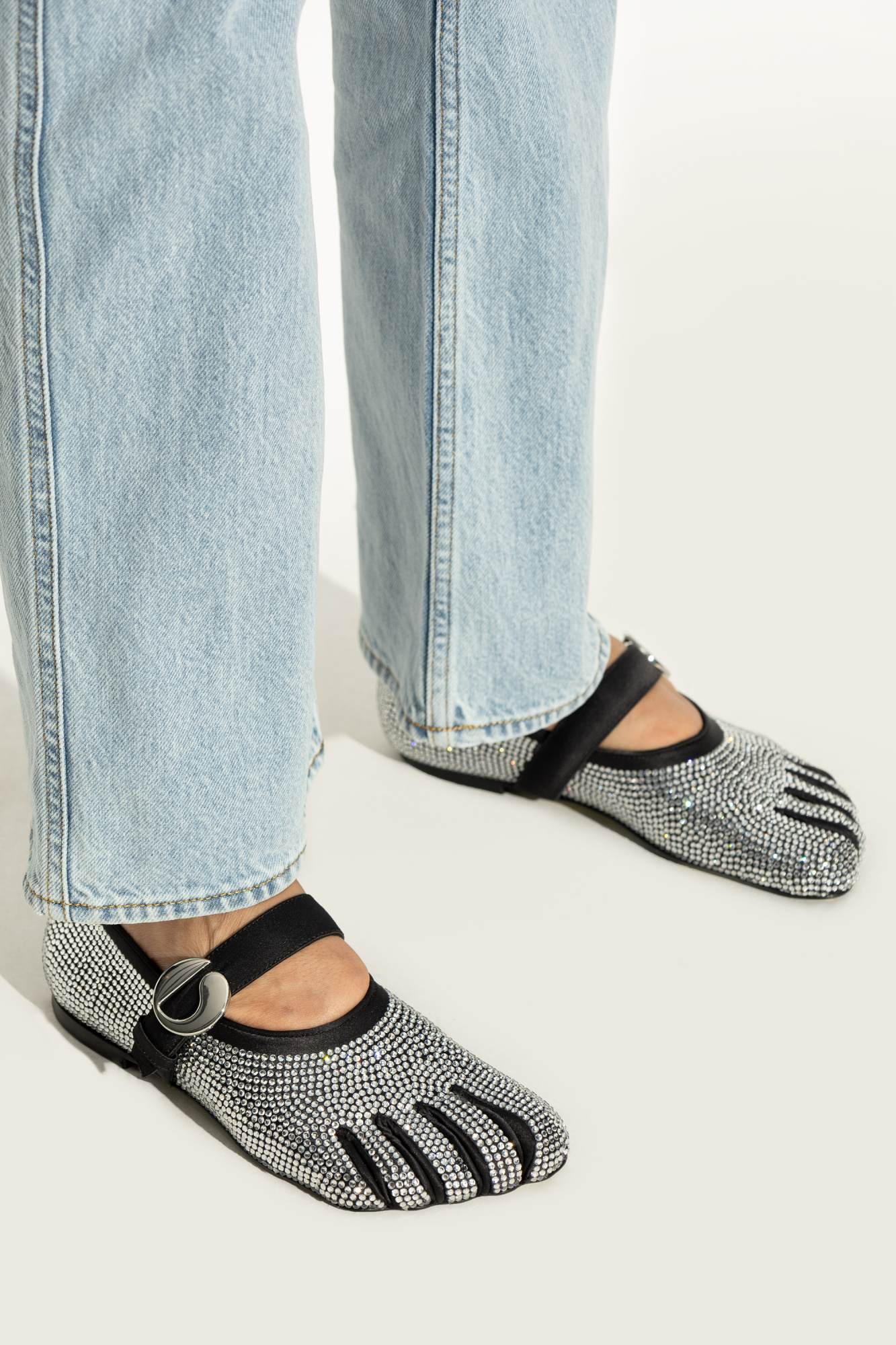 【関税込み】Ballerinas - Coperni - Synthetic - Black/Silver Ballerina Belt Flat – Coperni